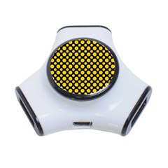 Dot Dots Dotted Yellow 3-port Usb Hub by impacteesstreetwearten