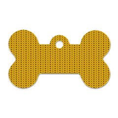 Knitted Pattern Dog Tag Bone (two Sides) by goljakoff