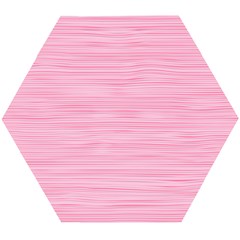 Pink Knitting Wooden Puzzle Hexagon by goljakoff