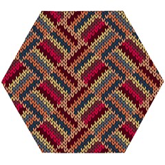 Geometric Knitting Wooden Puzzle Hexagon by goljakoff