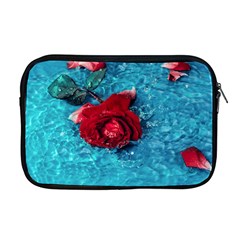 Red Roses In Water Apple Macbook Pro 17  Zipper Case by Audy