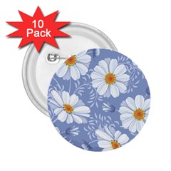 Chamomile Flower 2 25  Buttons (10 Pack)  by goljakoff