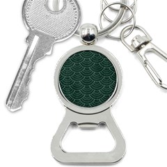 Green Sashiko Bottle Opener Key Chain by goljakoff