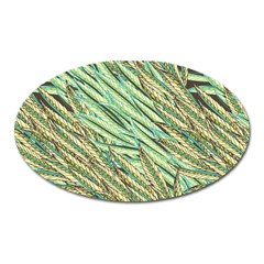 Green Leaves Oval Magnet by goljakoff