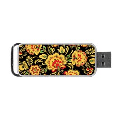 Vintage Khokhloma Portable Usb Flash (two Sides) by goljakoff