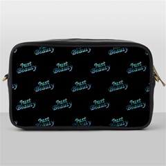 Just Beauty Words Motif Print Pattern Toiletries Bag (one Side) by dflcprintsclothing