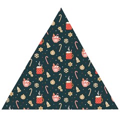 Winter Hot Coffee Winter Hot Coffee Wooden Puzzle Triangle