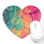 Alcohol ink Heart Mousepads Front