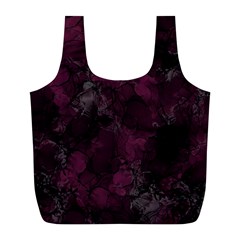 Purple Alcohol Ink Full Print Recycle Bag (l)