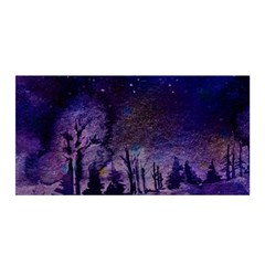 Winter Nights In The Forest Satin Wrap by ArtsyWishy