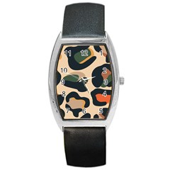 Exotic Leopard Skin Design Barrel Style Metal Watch by ArtsyWishy