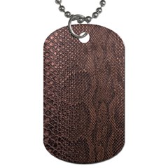 Leather Snakeskin Design Dog Tag (two Sides) by ArtsyWishy