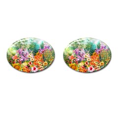 Forest Flowers  Cufflinks (oval) by ArtsyWishy