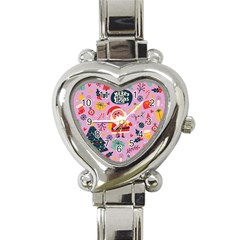 Merry Exmas Merry Exmas Heart Italian Charm Watch by designsbymallika