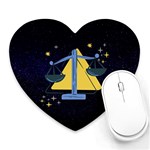 Horoscope Libra Astrology Zodiac Heart Mousepads Front