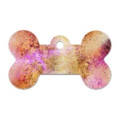 Golden Paint Dog Tag Bone (one Side) by goljakoff