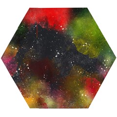 Color Splashes Wooden Puzzle Hexagon by goljakoff