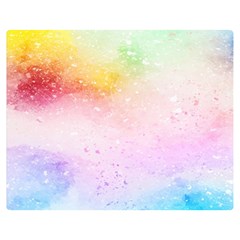 Rainbow Splashes Double Sided Flano Blanket (medium)  by goljakoff