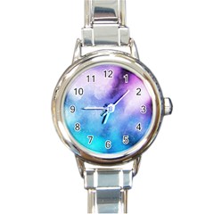 Metallic Paint Round Italian Charm Watch by goljakoff