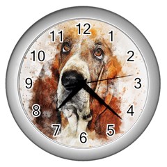 Dog Wall Clock (silver) by goljakoff