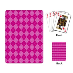 Pink Diamond Pattern Playing Cards Single Design (rectangle) by ArtsyWishy