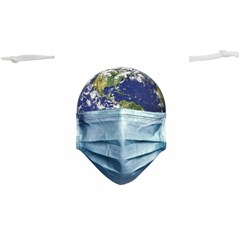 Earth With Face Mask Pandemic Concept  Lightweight Drawstring Pouch (xl) by dflcprintsclothing