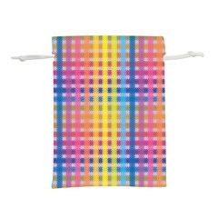 Digital Paper Stripes Rainbow Colors Lightweight Drawstring Pouch (s)