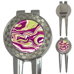 Purple Vivid Marble Pattern 3-in-1 Golf Divots by goljakoff