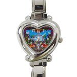 Grateful Dead Wallpapers Heart Italian Charm Watch Front