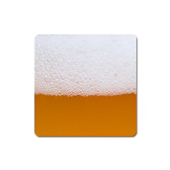 Beer Foam Bubbles Alcohol  Glass Square Magnet