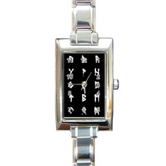 Elder Futhark Rune Set Collected Inverted Rectangle Italian Charm Watch by WetdryvacsLair