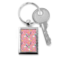 Tropical Drinks Key Chain (rectangle) by designsbymallika