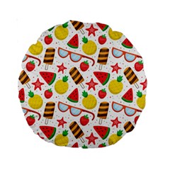 Summer Love Standard 15  Premium Round Cushions by designsbymallika