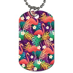 Flamingo Love Dog Tag (one Side) by designsbymallika