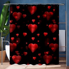 Multicoeur Shower Curtain 60  X 72  (medium)  by sfbijiart