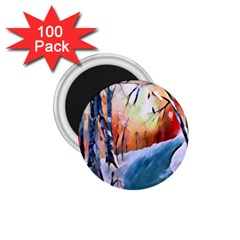 Paysage D hiver 1 75  Magnets (100 Pack) 