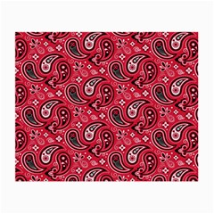 Baatik Red Pattern Small Glasses Cloth (2 Sides) by designsbymallika