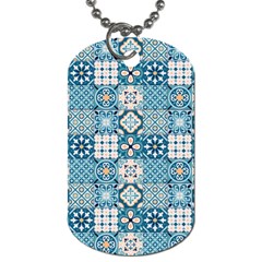 Ceramic Tile Pattern Dog Tag (one Side) by designsbymallika