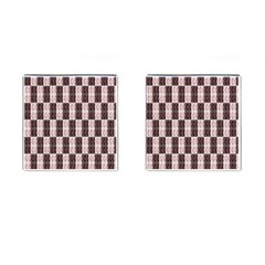 Rosegold Beads Chessboard Cufflinks (square) by Sparkle