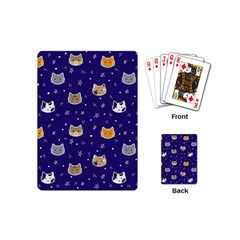 Multi Cats Playing Cards Single Design (mini) by CleverGoods