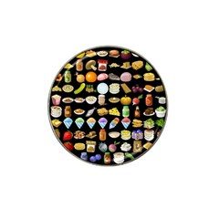 Glitch Glitchen Food Pattern Two Hat Clip Ball Marker (10 Pack) by WetdryvacsLair