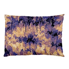 Yellow And Purple Abstract Pillow Case (two Sides) by Dazzleway