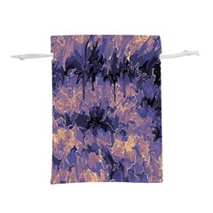 Purple And Yellow Abstract Lightweight Drawstring Pouch (m)