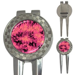 Pink Abstract 3-in-1 Golf Divots by Dazzleway