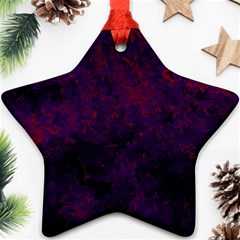 Red And Purple Abstract Ornament (star) by Dazzleway