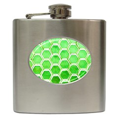 Hexagon Windows Hip Flask (6 Oz) by essentialimage