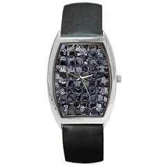 Funky Mosaic  Barrel Style Metal Watch by MRNStudios