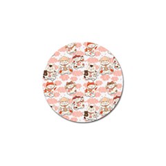 Menaki Cat Pattern Golf Ball Marker (10 Pack) by designsbymallika