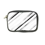 High contrast minimalist black and white modern abstract linear geometric style design Coin Purse Front