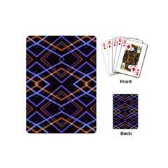 Intersecting Diamonds Motif Print Pattern Playing Cards Single Design (mini) by dflcprintsclothing